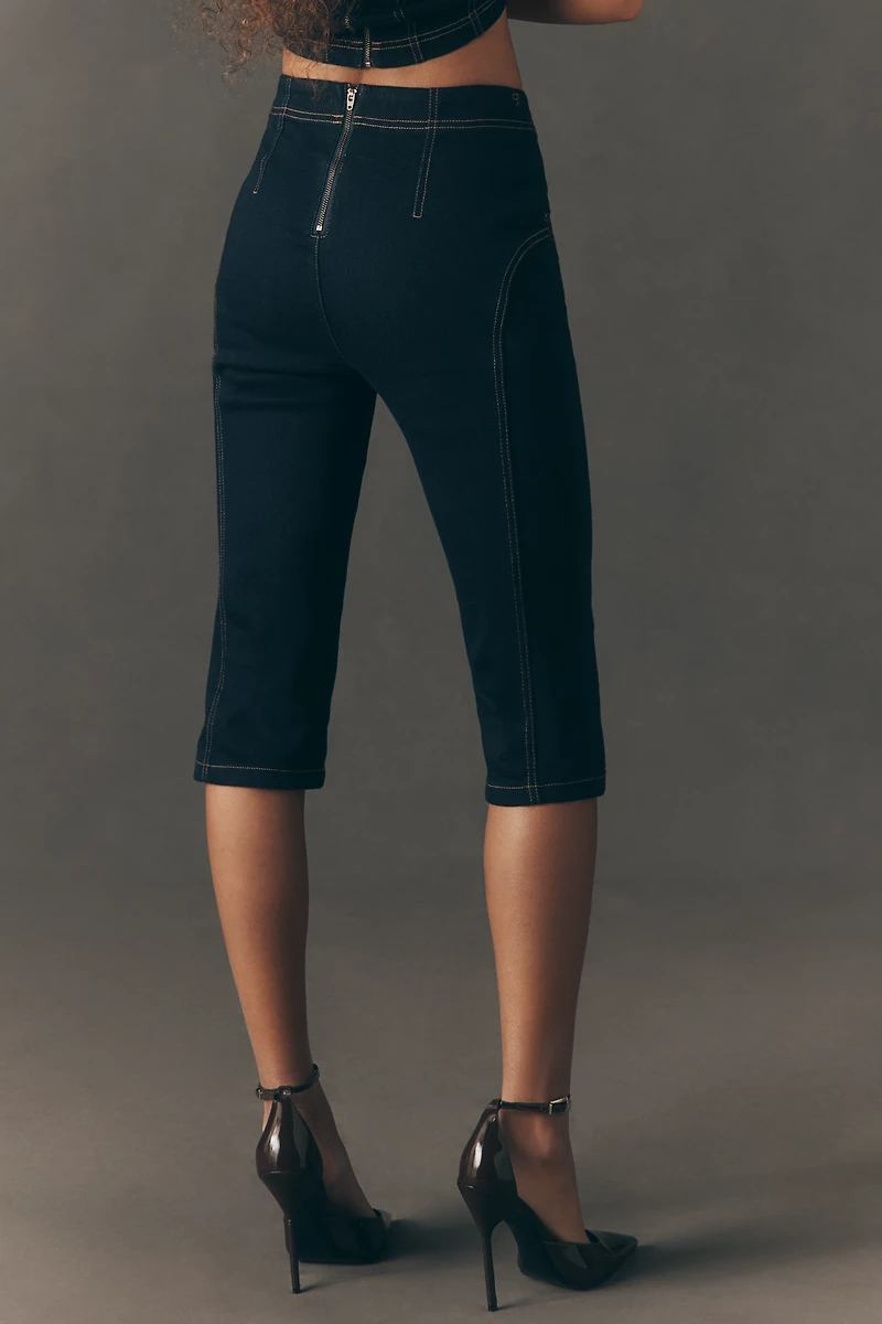 The Bella Capri High-Rise Straight Jeans by Pilcro