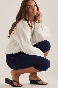 Bella Capri High-Rise Straight Jeans by Pilcro