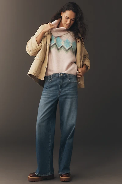 Pilcro Sadie High-Rise Wide-Leg Jeans