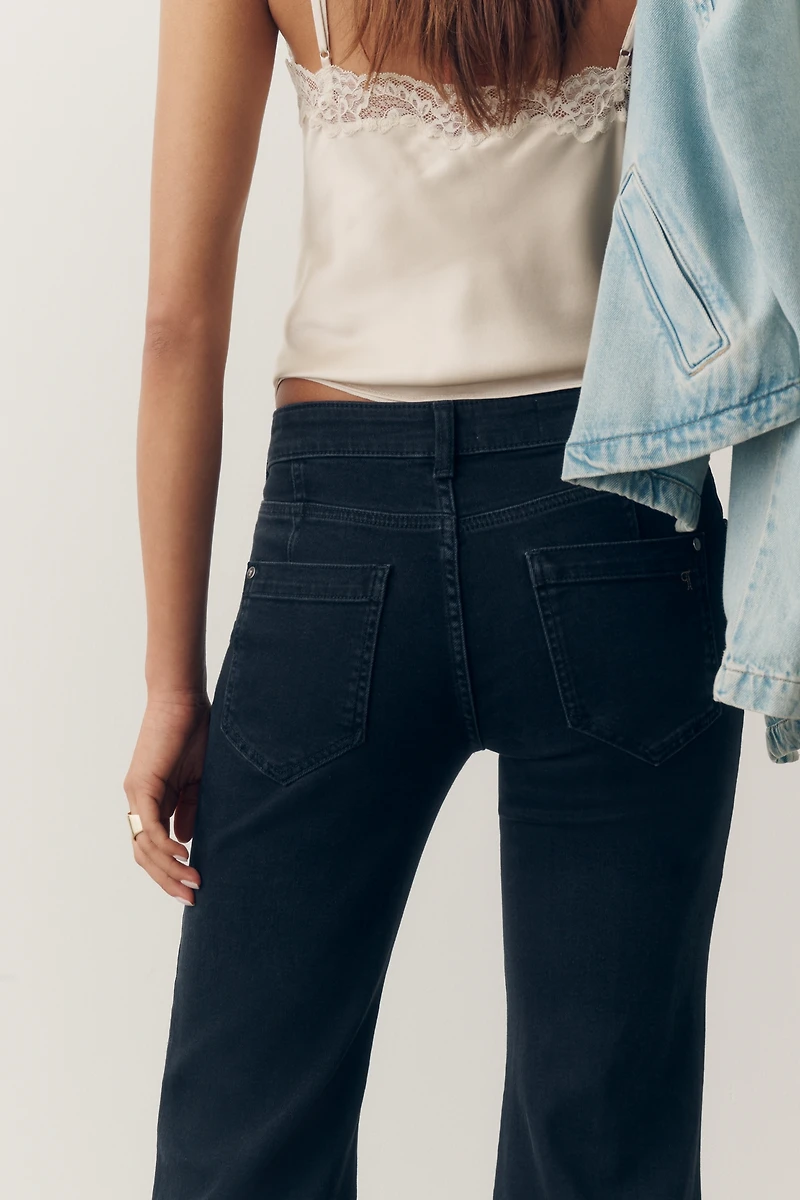 Pilcro Retro Mid-Rise Flare Jeans