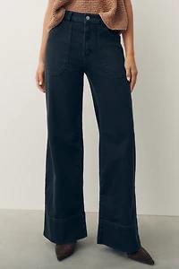 Pilcro Rylan Relaxed High-Rise Flare Jeans