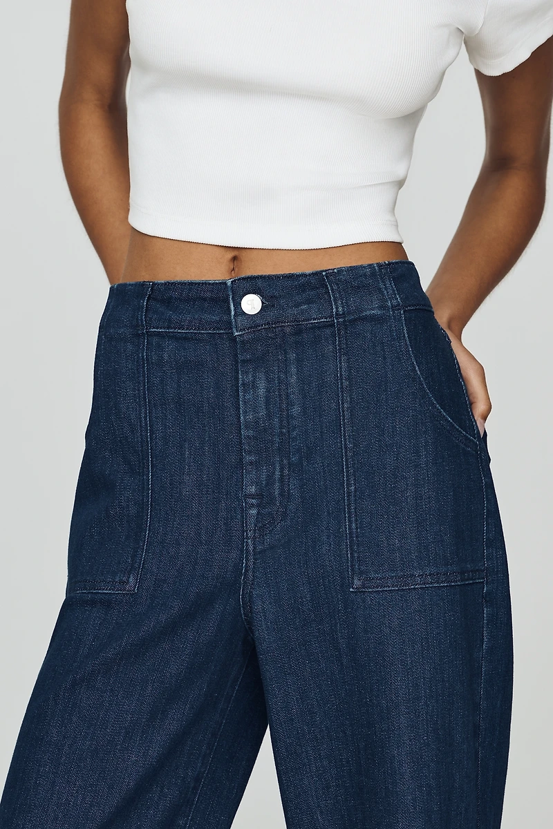 Pilcro Sadie High Rise Wide Leg Jeans