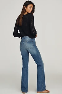 Pilcro Low Rise Flare Jeans