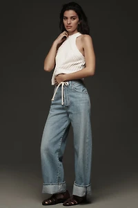 Citizens of Humanity Brynn Drawstring High-Rise Wide-Leg Jeans