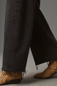 Citizens of Humanity Ayla Crop Raw-Hem Wide-Leg Jeans