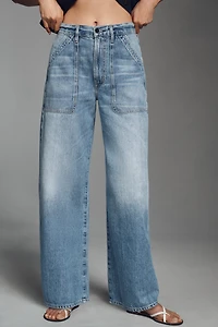 Citizens of Humanity Ayla Cargo High-Rise Wide-Leg Jeans
