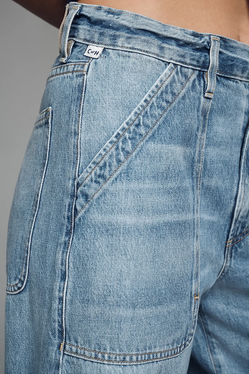 Citizens of Humanity Ayla Cargo High-Rise Wide-Leg Jeans