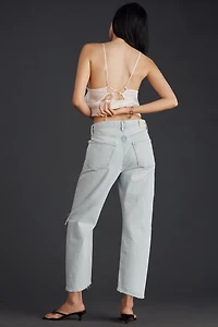 Citizens of Humanity Dahlia Bow-Leg Baby Roll High-Rise Relaxed Jeans