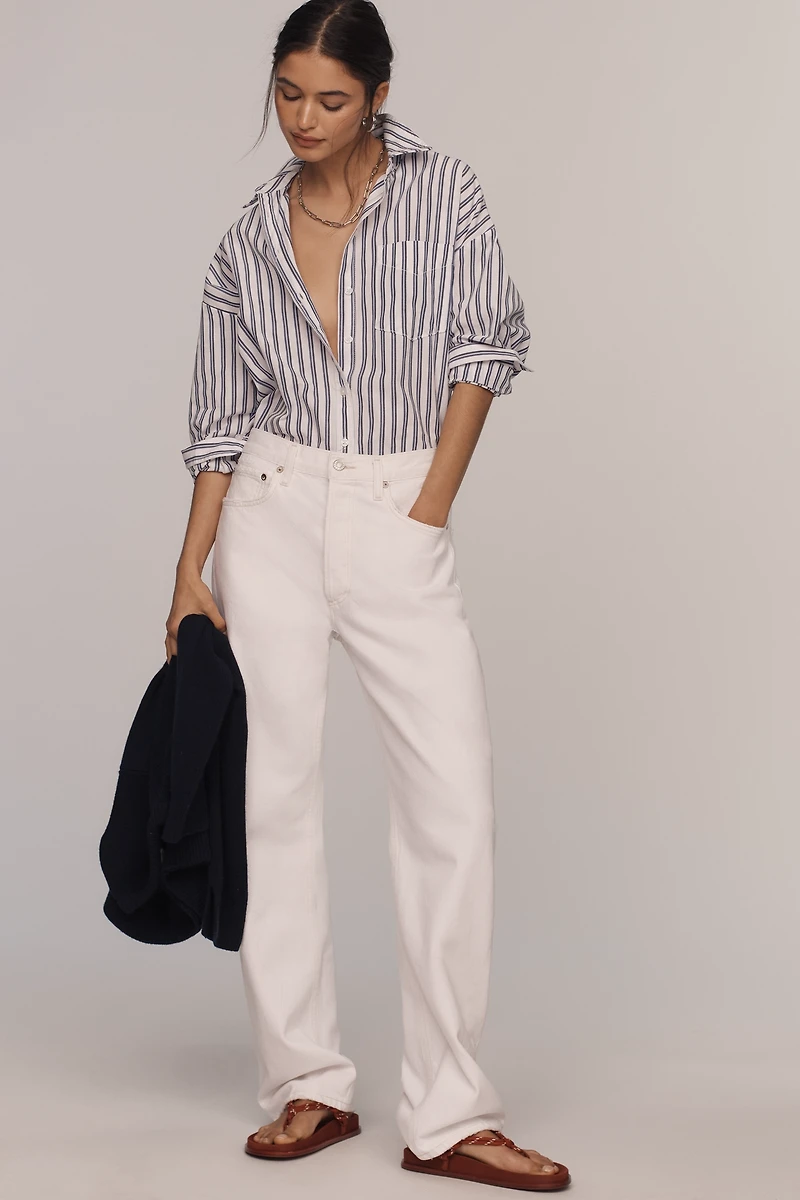 AGOLDE Kelly High-Rise Straight-Leg Jeans