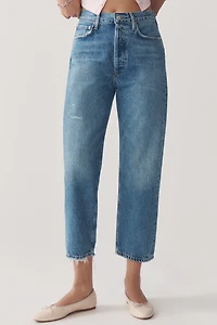 AGOLDE 90s High-Rise Crop Straight-Leg Jeans