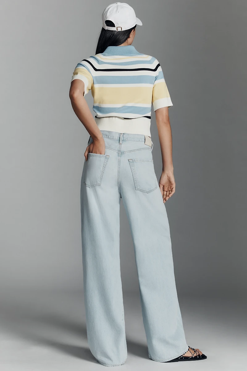 Citizens of Humanity Brynn Drawstring High-Rise Wide-Leg Jeans