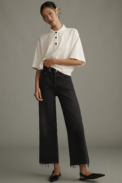 AGOLDE Ren High-Rise Crop Wide-Leg Jeans