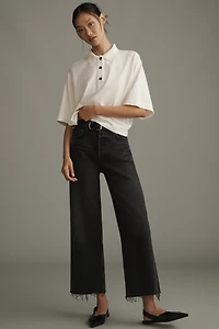 AGOLDE Ren High-Rise Crop Wide-Leg Jeans