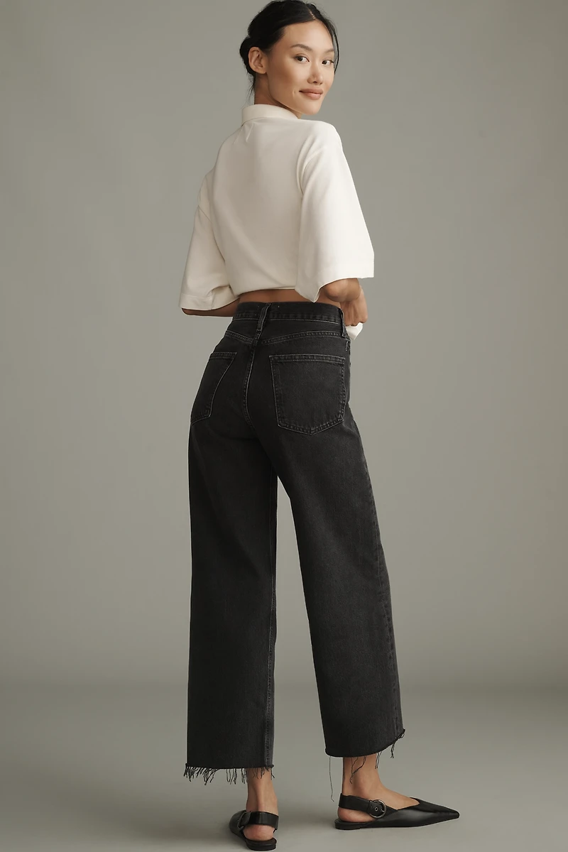 AGOLDE Ren High-Rise Crop Wide-Leg Jeans
