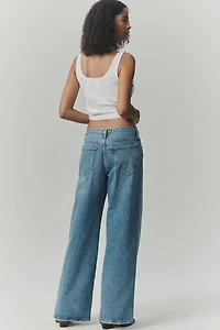 AGOLDE Keira Mid-Rise Wide-Leg Jeans