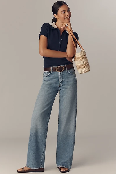 AGOLDE Harper Mid-Rise Relaxed Straight-Leg Jeans