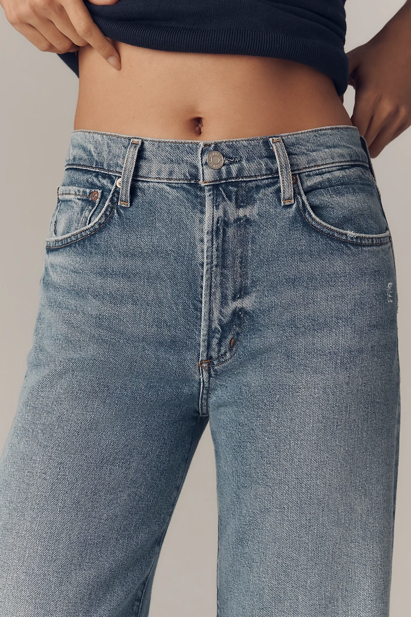 AGOLDE Harper Mid-Rise Relaxed Straight-Leg Jeans