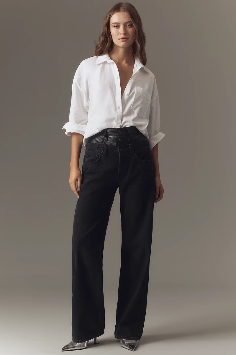 AGOLDE Elson High-Rise Wide-Leg Jeans
