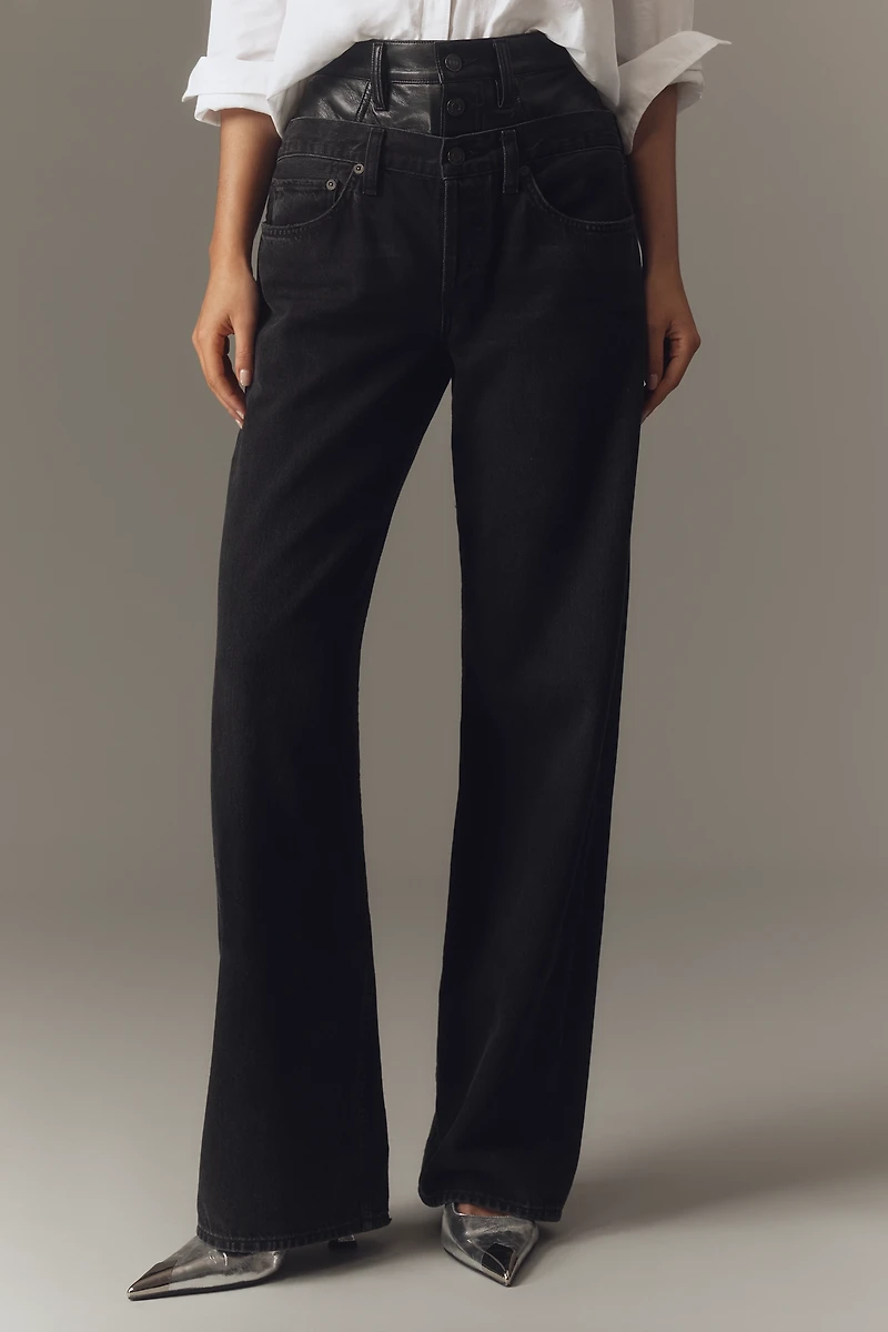 AGOLDE Elson High-Rise Wide-Leg Jeans