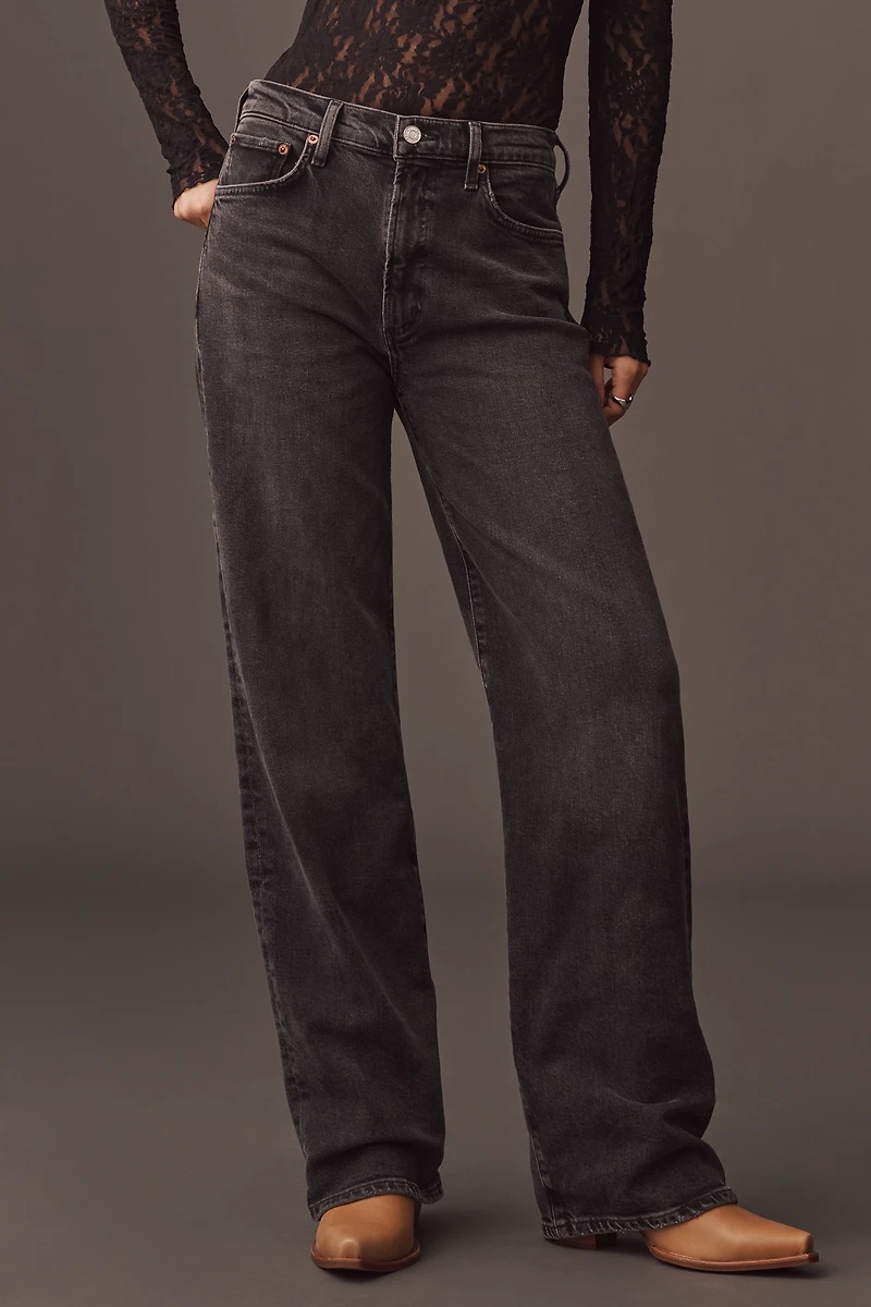 AGOLDE Harper Mid-Rise Straight-Leg Jeans