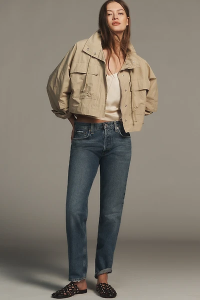 AGOLDE Romney Mid-Rise Slim Straight-Leg Jeans