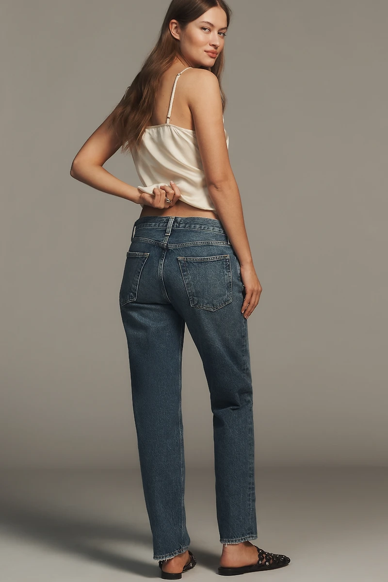 AGOLDE Romney Mid-Rise Slim Straight-Leg Jeans