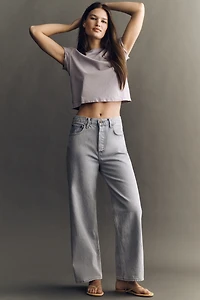 AGOLDE Ren High-Rise Crop Wide-Leg Jeans