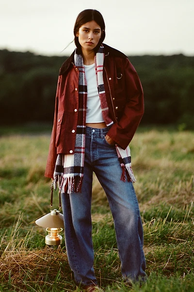 AGOLDE Luna Pieced High-Rise Tapered Jeans