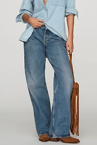 AGOLDE Low-Rise Loose Wide-Leg Jeans