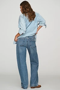 AGOLDE Low-Rise Loose Wide-Leg Jeans