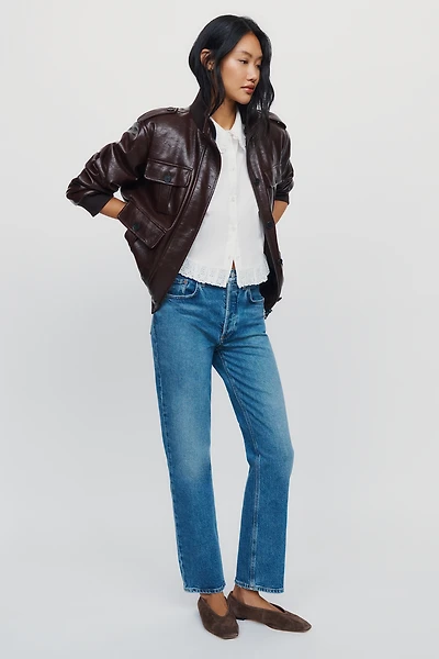 AGOLDE Lana High-Rise Straight Jeans