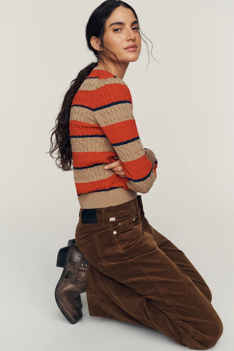 Citizens of Humanity Nora Low-Rise Wide-Leg Corduroy Jeans