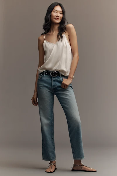 NSF Owen Mid-Rise Relaxed Straight-Leg Jeans