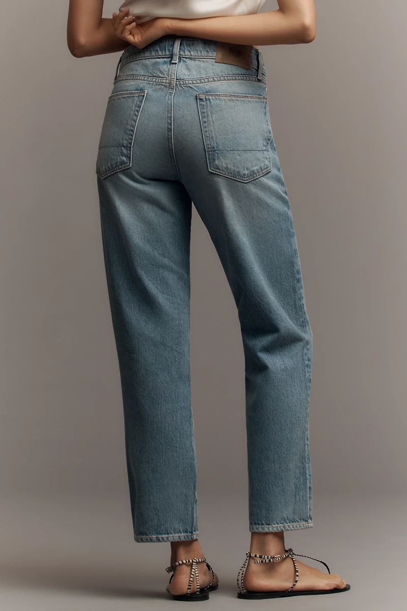 NSF Owen Mid-Rise Relaxed Straight-Leg Jeans