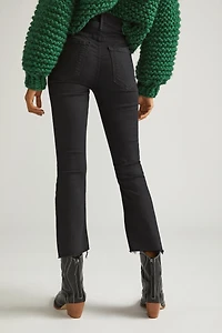 MOTHER The Insider High-Rise Crop Bootcut Jeans