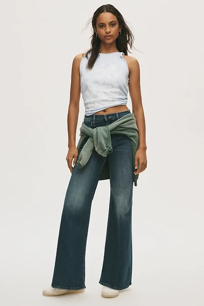 MOTHER The Hustler Roller Sneak High-Rise Wide-Leg Jeans