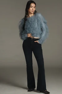 MOTHER Weekender Fray Mid-Rise Flare Jeans