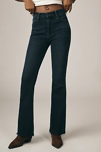 MOTHER Weekender Fray Mid-Rise Flare Jeans