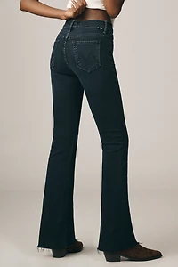 MOTHER Weekender Fray Mid-Rise Flare Jeans