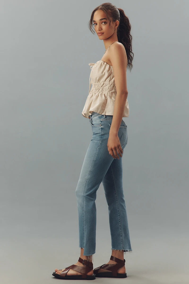 MOTHER The Insider Crop Step Fray Jeans