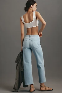 MOTHER The Rambler High-Rise Straight-Leg Ankle Jeans