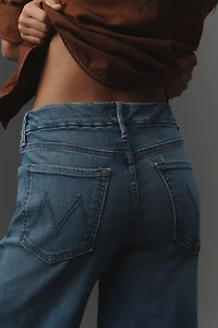 MOTHER The Roller Fray High-Rise Wide-Leg Jeans