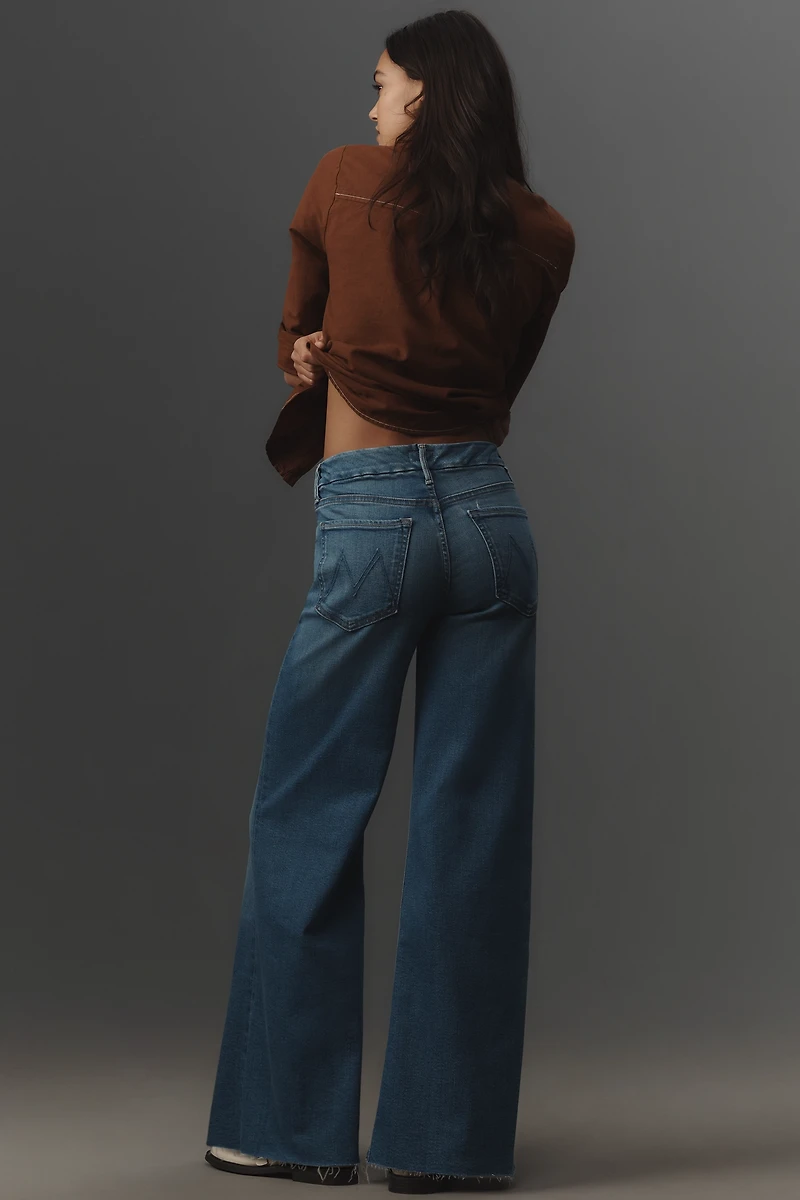 MOTHER The Roller Fray High-Rise Wide-Leg Jeans