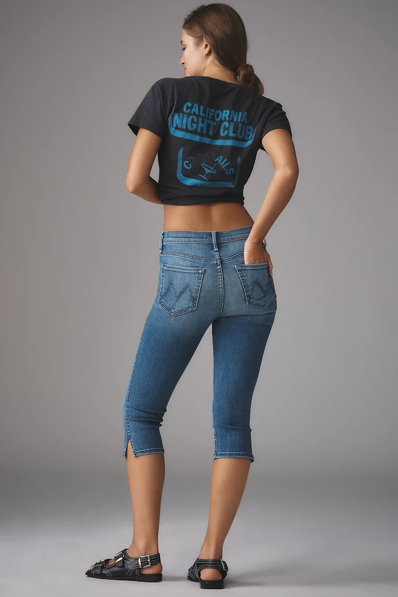 MOTHER The Stunner Bunny Snip Capri Straight-Leg Jeans