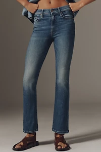 MOTHER The Insider Flood Mid-Rise Fray Jeans