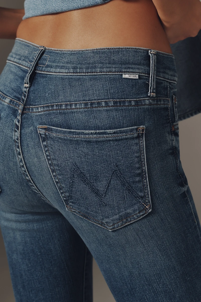 MOTHER The Insider Flood Mid-Rise Fray Jeans