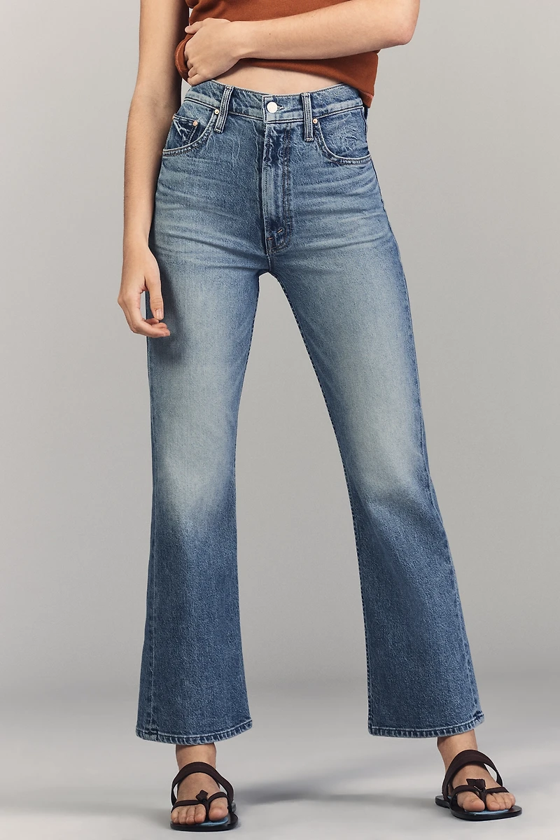 MOTHER The Scooter High-Rise Bootcut Ankle Jeans