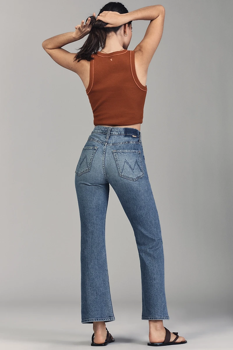 MOTHER The Scooter High-Rise Bootcut Ankle Jeans