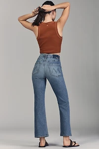 MOTHER The Scooter High-Rise Bootcut Ankle Jeans
