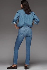 MOTHER The Dazzler Mid-Rise Straight-Leg Jeans
